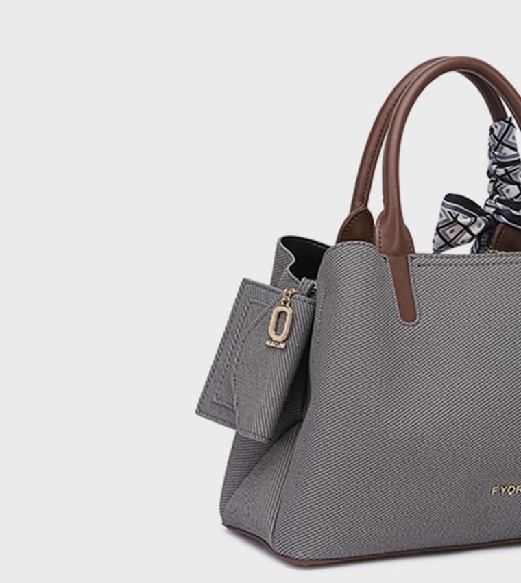 Scarf Detail Satchel Bag 