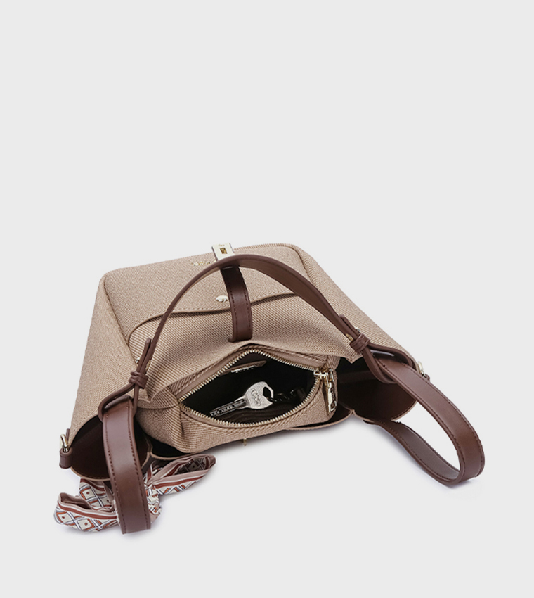Scarf Detail Bucket Bag