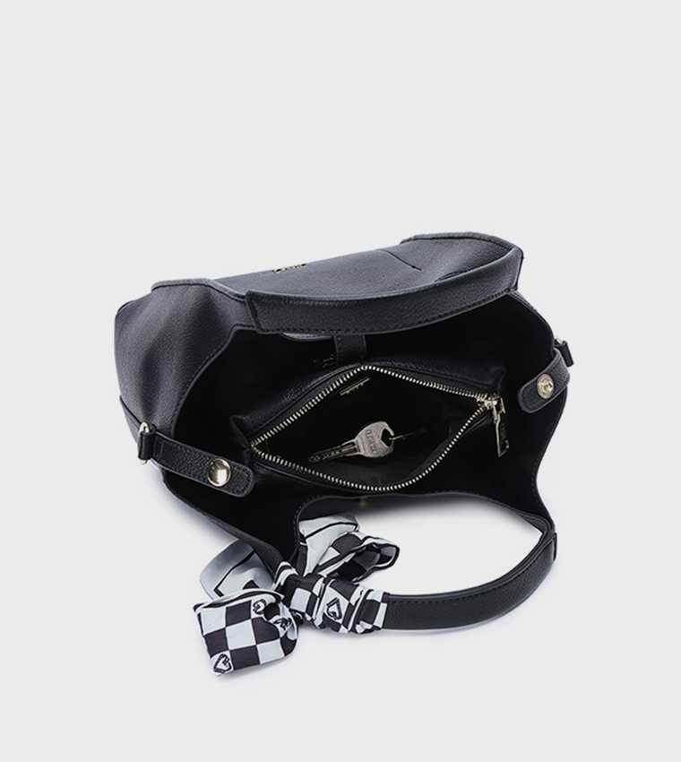 Scarf Detail Shoulder Bag