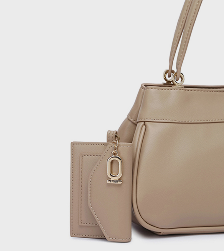 Scarf Detail Shoulder Bag 