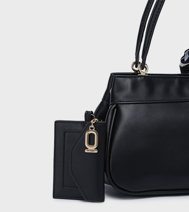 Scarf Detail Shoulder Bag 