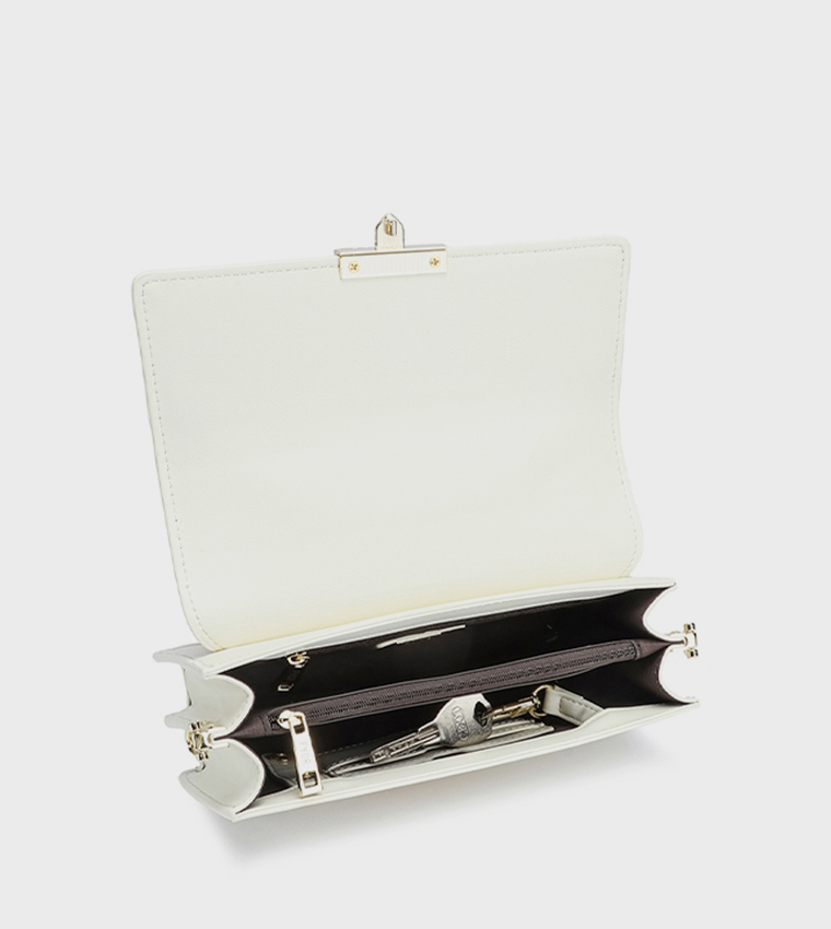 Scarf Detail Top-Handle Bag