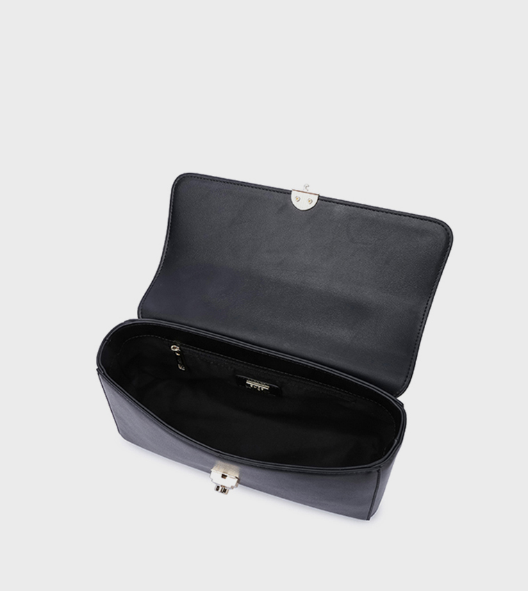 Scarf Detail Top-Handle Bag
