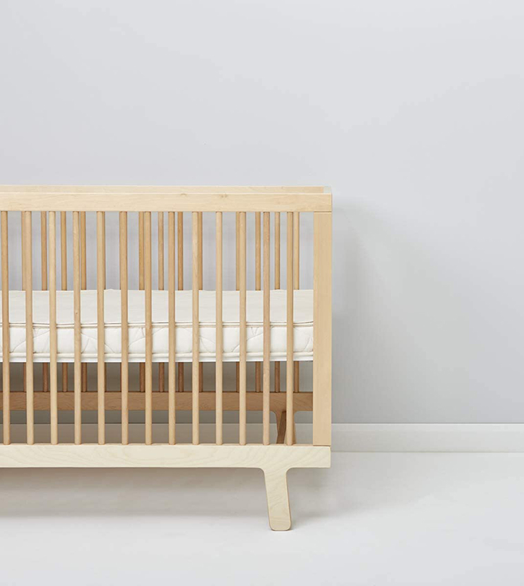 Organic Waterproof Cot Bed Mattress Protector - Natural, 120 L x W 60 cm