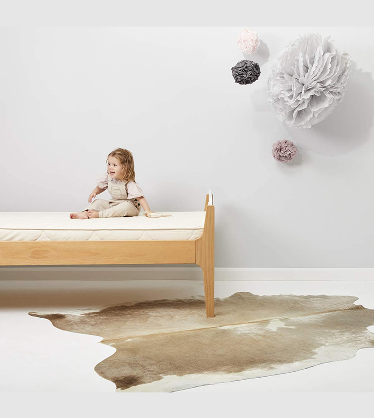 Organic Waterproof Cot Bed Mattress Protector - Natural, 120 L x W 60 cm