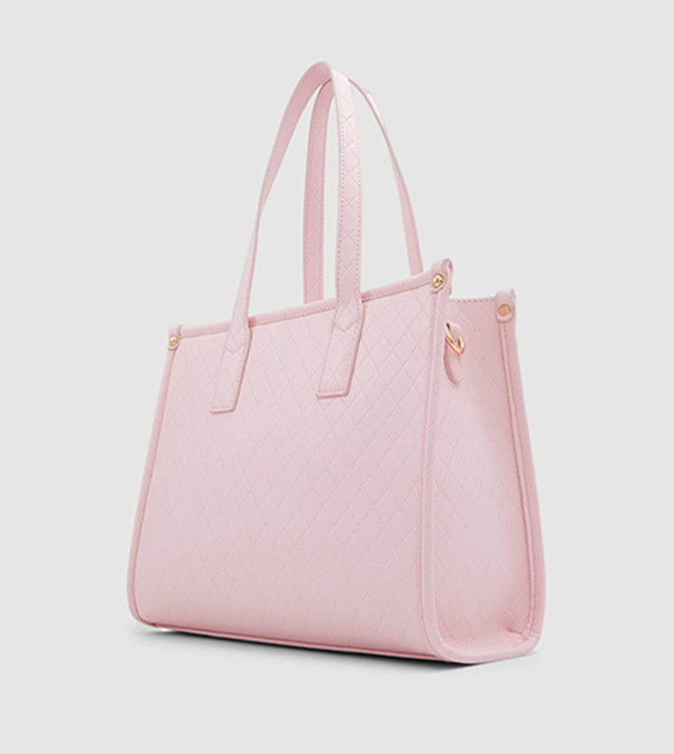 Buy Call It Spring BEACH GYAL Quilted Tote Bag With Coin Purse In Pink 6thStreet Qatar