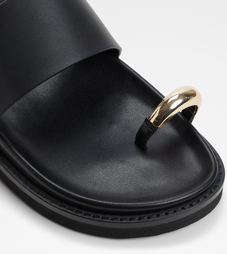 BEACHSTROLL Metal One Toe Flat Sandals