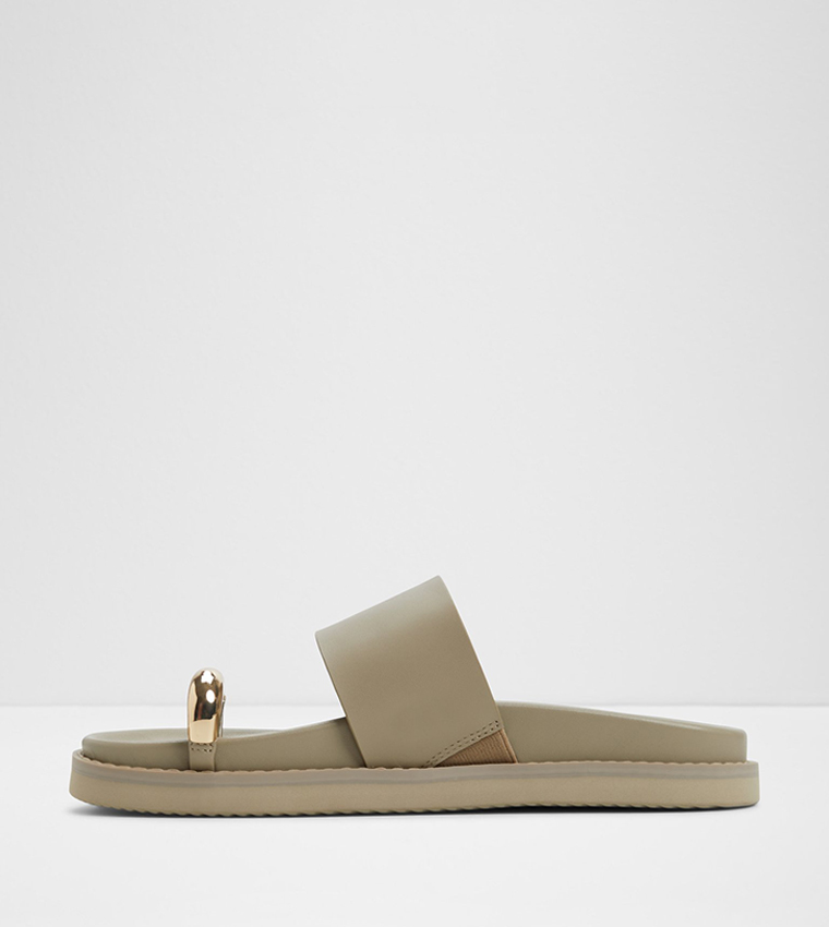 BEACHSTROLL Metal One Toe Flat Sandals
