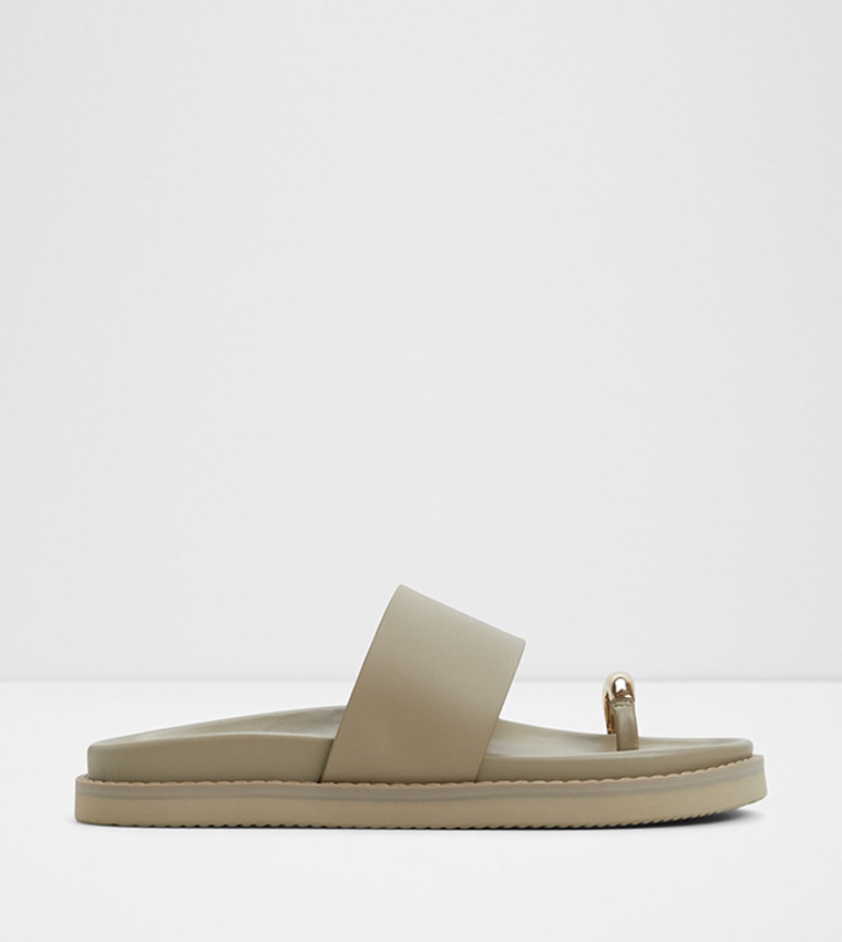 BEACHSTROLL Metal One Toe Flat Sandals