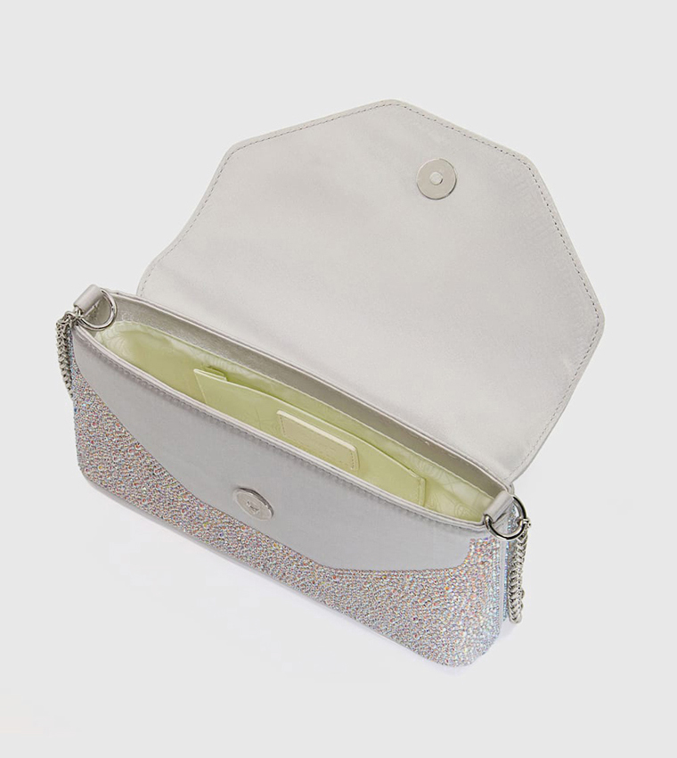 Buy Silver Toned Clutches & Wristlets for Women by Dune London Online |  Ajio.com