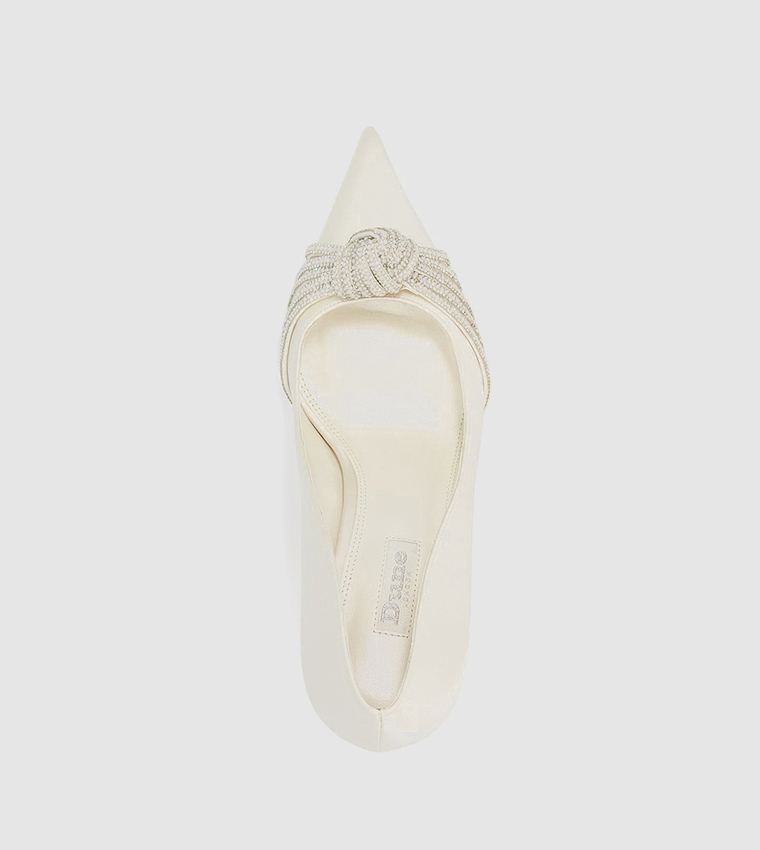 Dune white pumps best sale