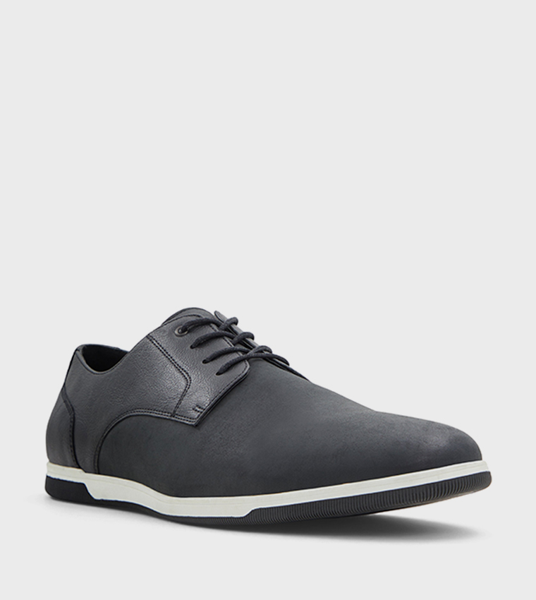Black casual shoes without laces discount