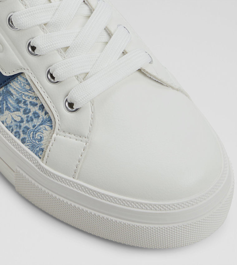 BERENTERIEL Patterned Lace Up Sneakers