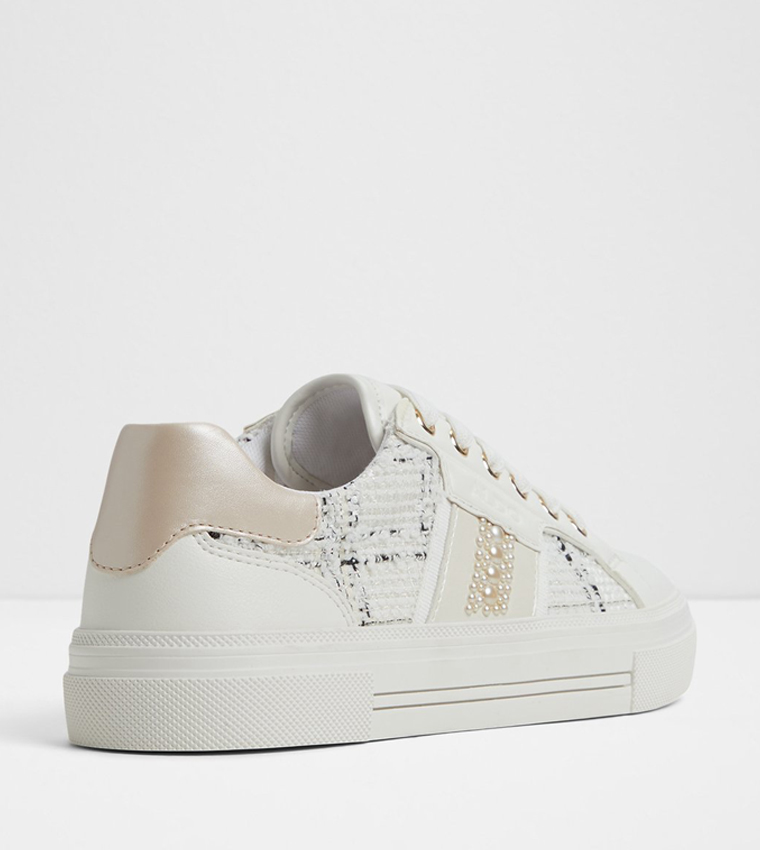 BERENTERIEL Tweed Lace Up Sneakers