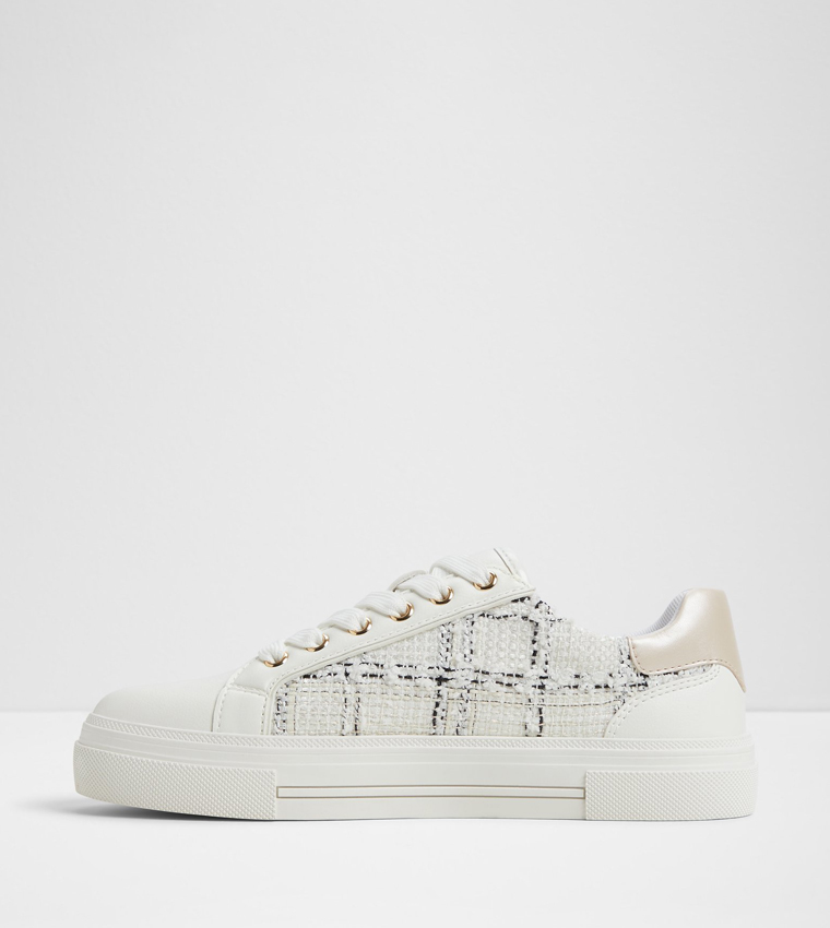 BERENTERIEL Tweed Lace Up Sneakers