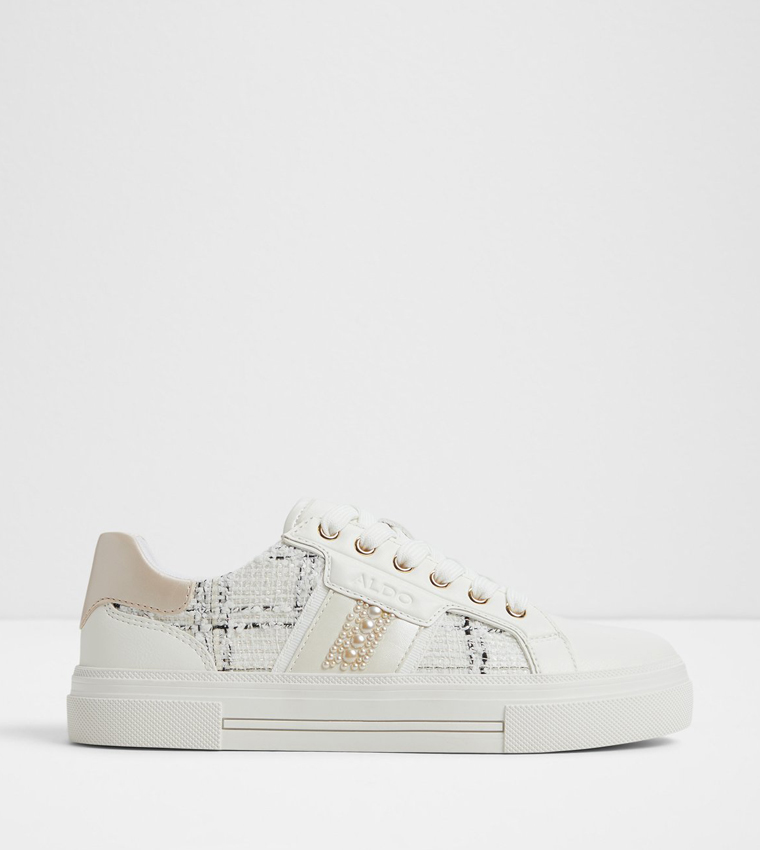 BERENTERIEL Tweed Lace Up Sneakers
