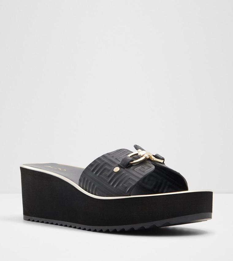 BERIANA Logo Patterned Wedges