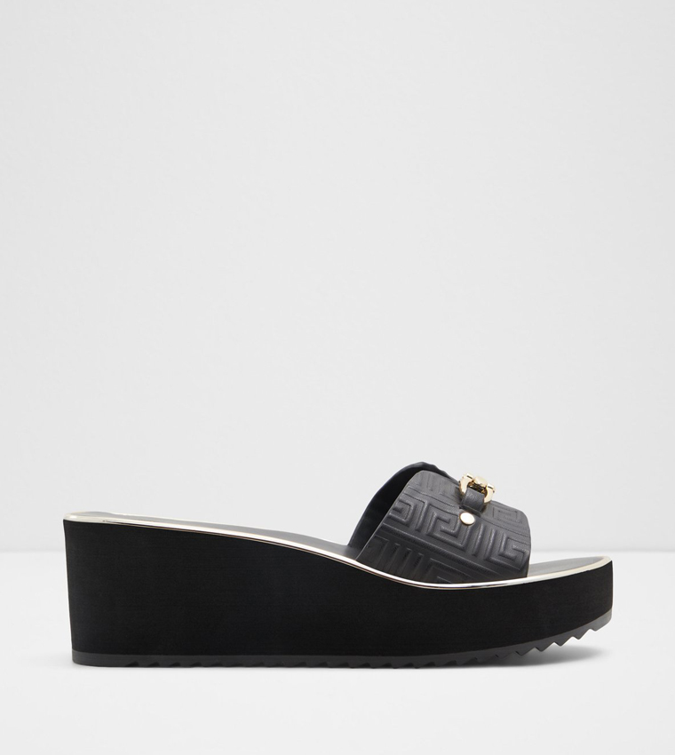 BERIANA Logo Patterned Wedges