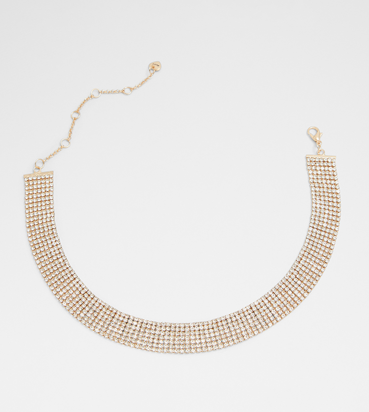 Buy Aldo Accessories BERIRIA Embellished Choker Necklace In Gold 6thStreet UAE