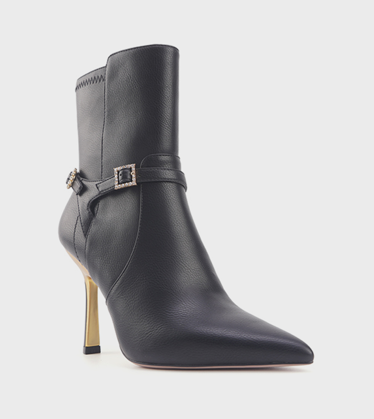 BETINA Pointed Toe Heeled Boots
