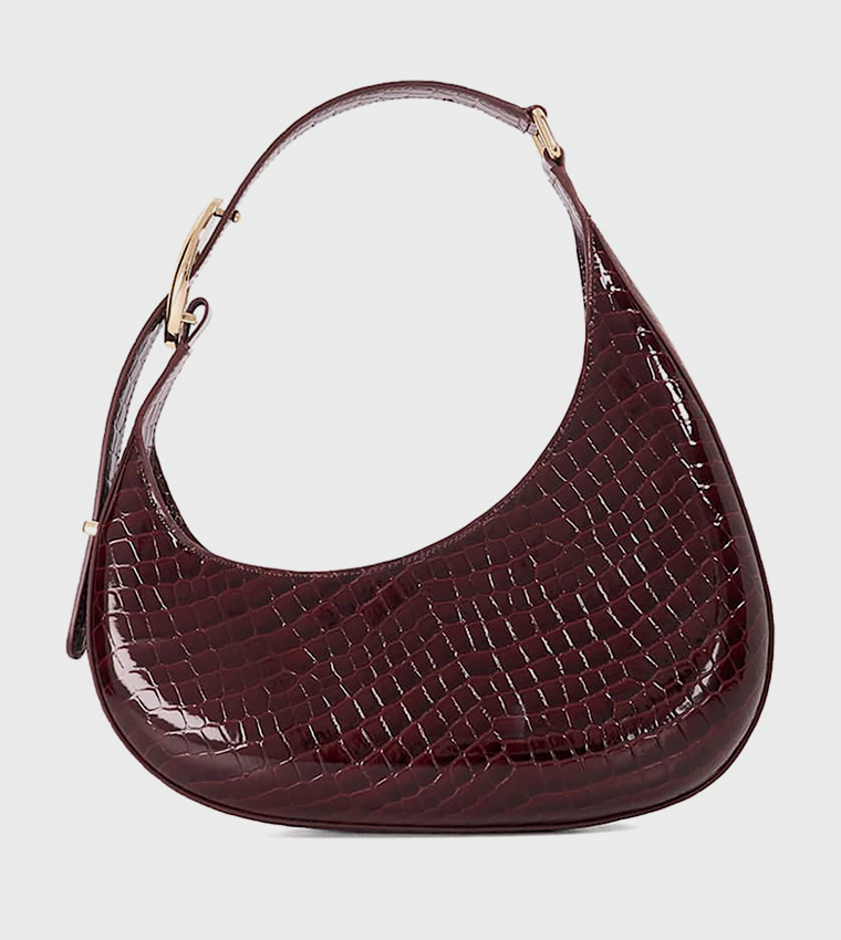 BEWILDERS Textured Assymetric Shoulder Bag