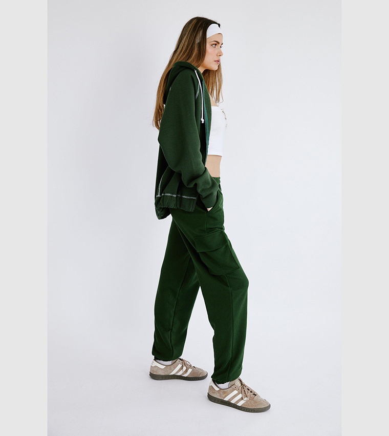 Viscose Blend Knitted Lounge Cuffed Joggers