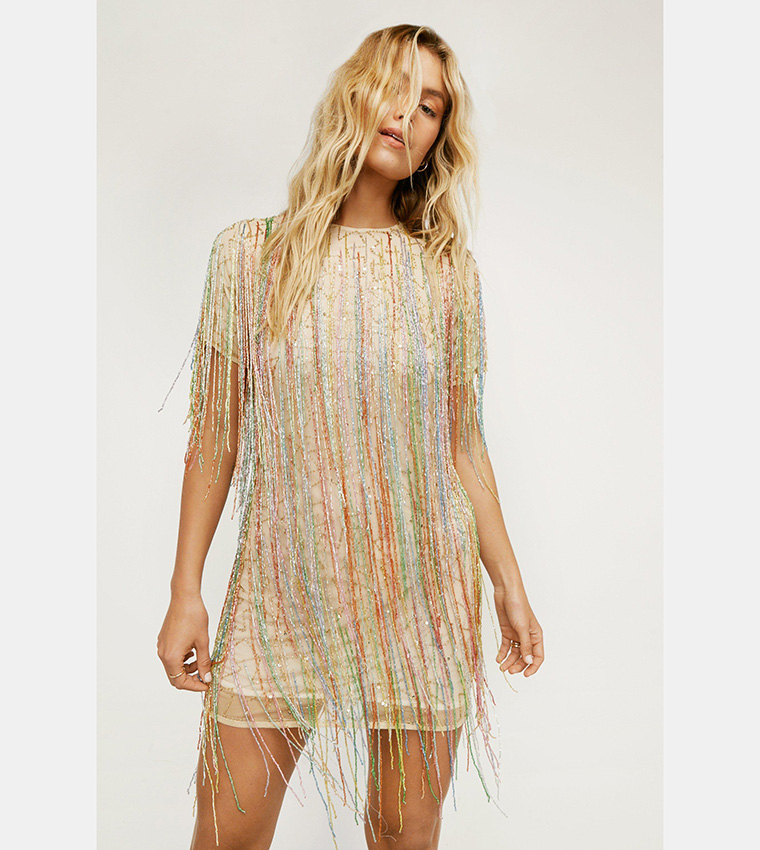 Nasty gal cheap fringe dress