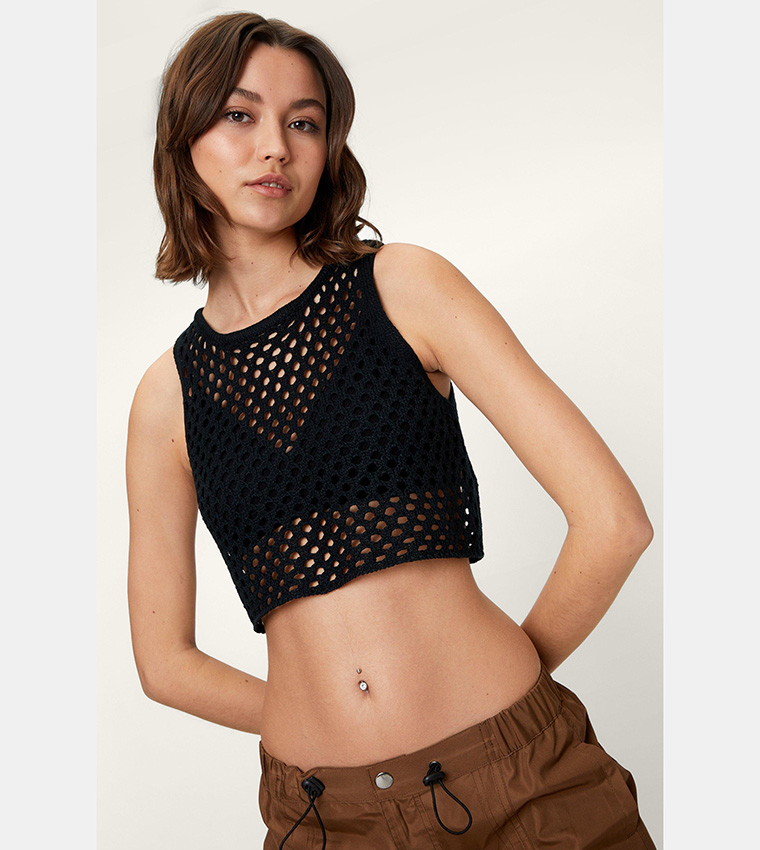 nasty gal mesh top
