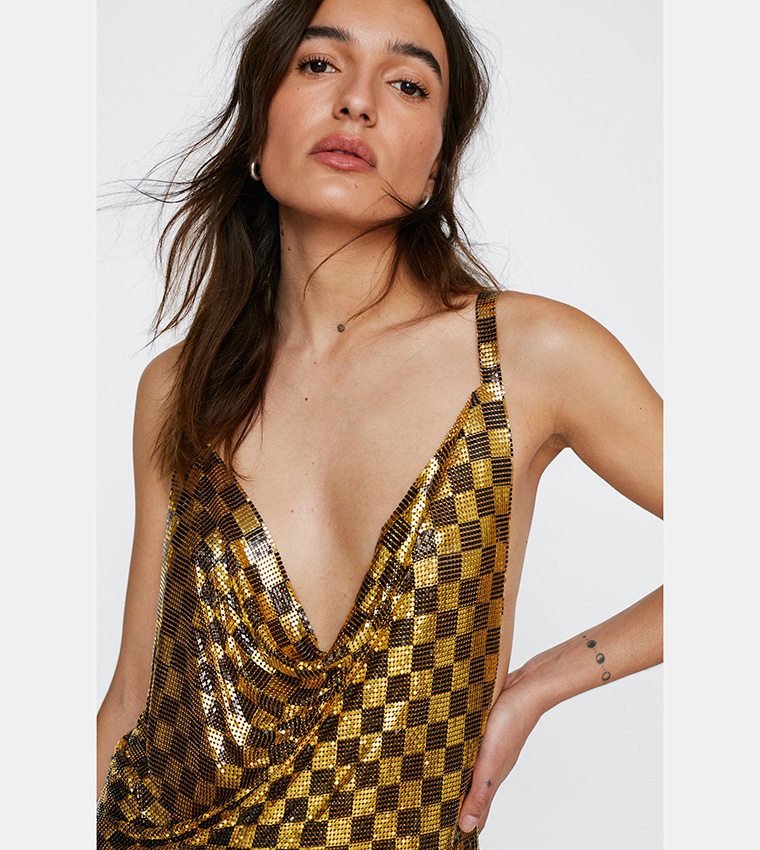 Nasty Gal Cowl Neck Cheetah Dress Buy Nasty Gal Petite