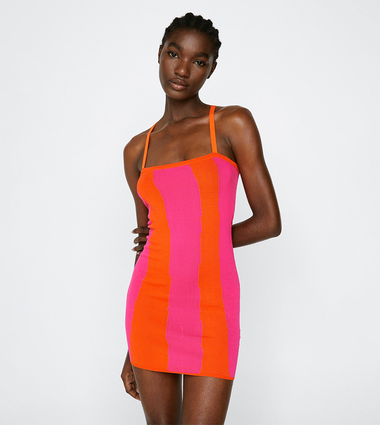 strapless open back dress Lexi Rib Mock Neck Midi Dress – Marine Layer main image 0