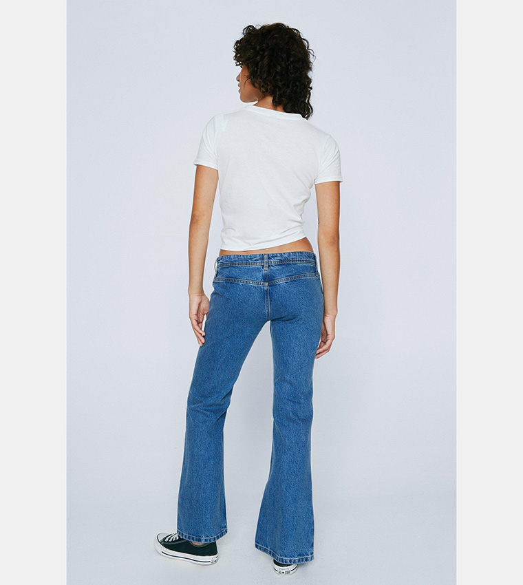 Nasty Gal popular Spilt Front Flared Jeans