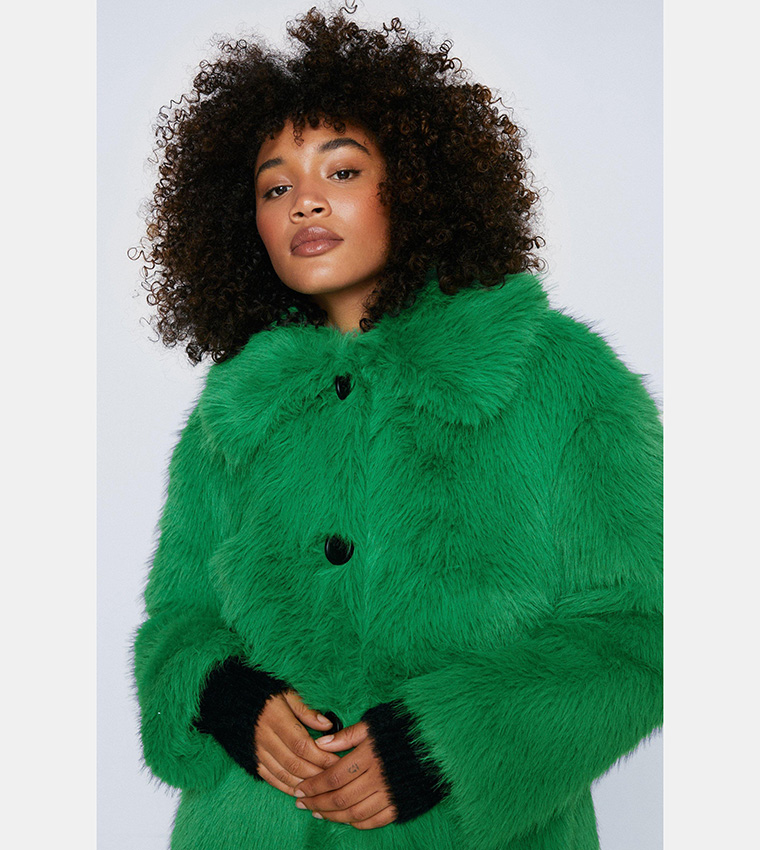 Oversized shop fluffy coat