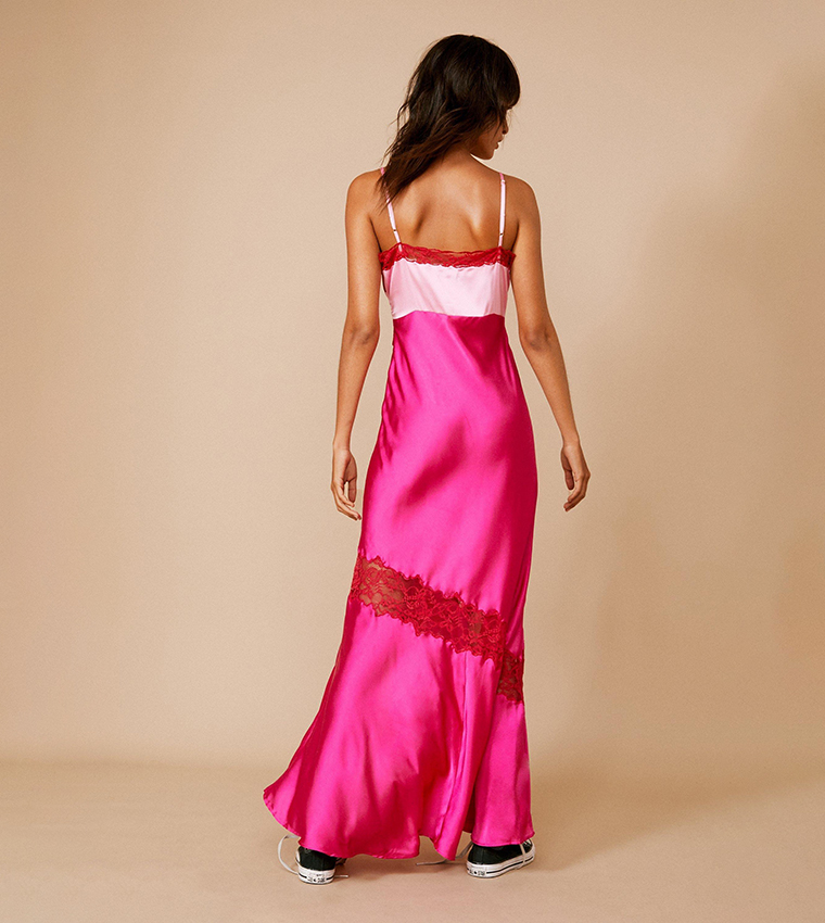 chinese dress ladies Maxi Slip Lace Insert
