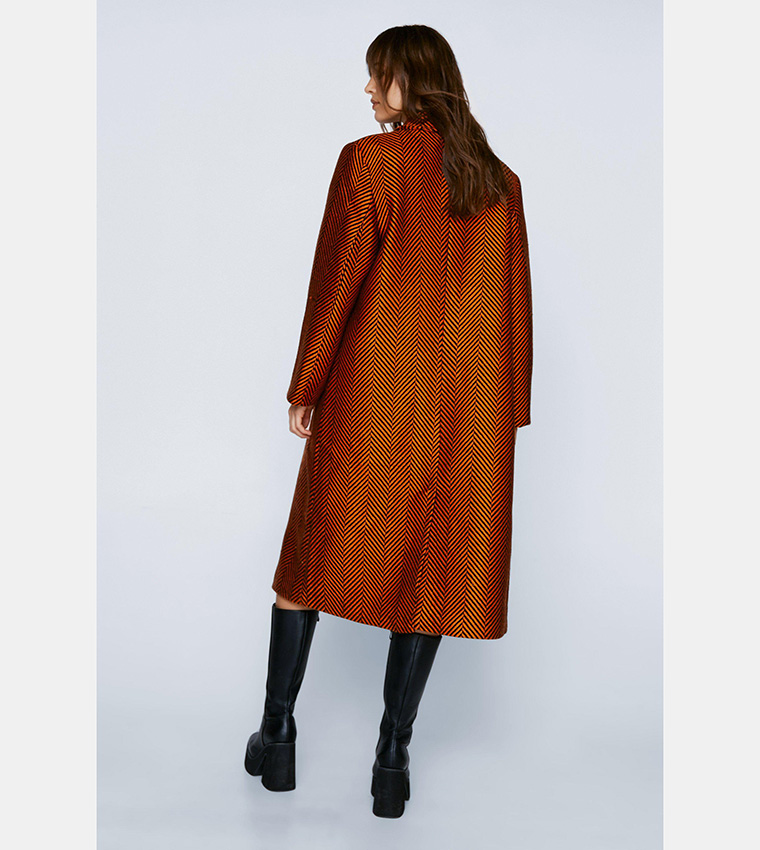 Orange sale duster coat