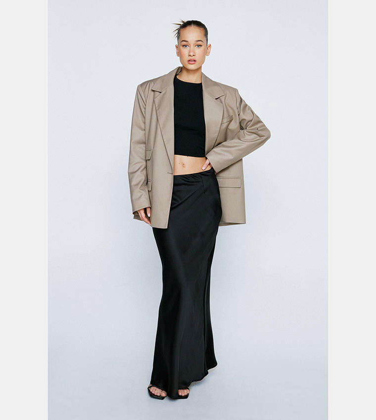 Satin Maxi Skirt