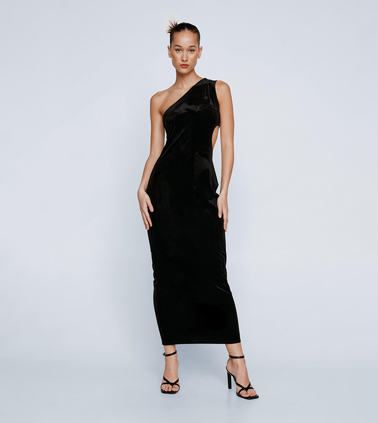 Buy Nasty Gal Petite Cut Out Back Maxi Dress In Black 6thStreet Oman
