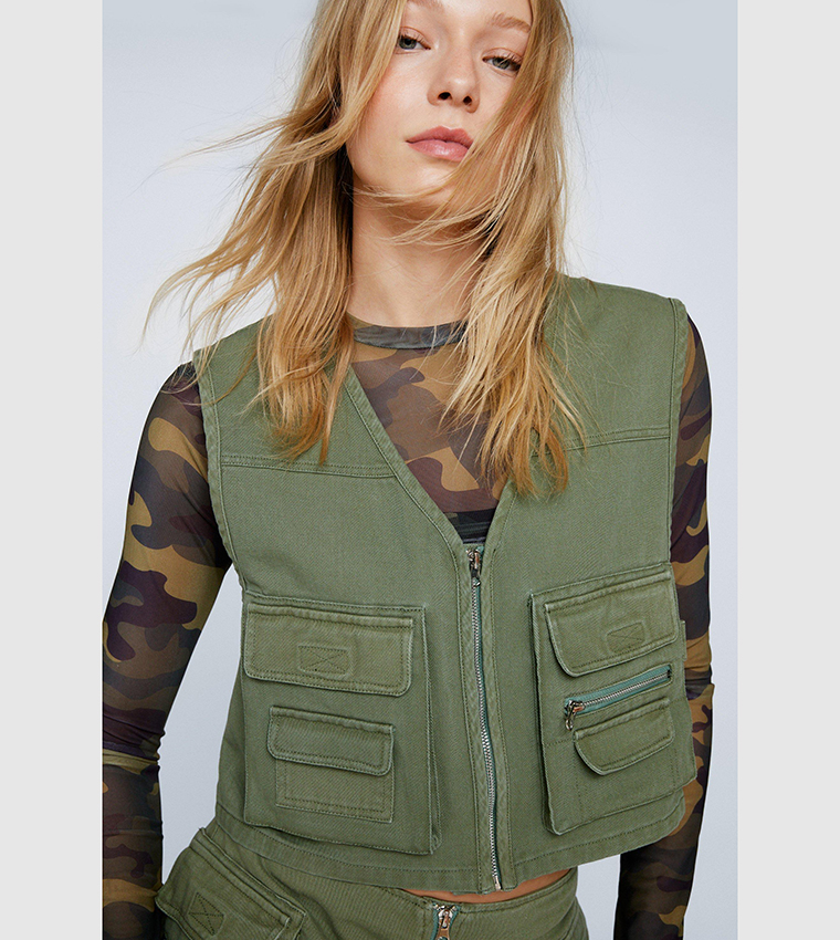 Cropped 2025 utility vest