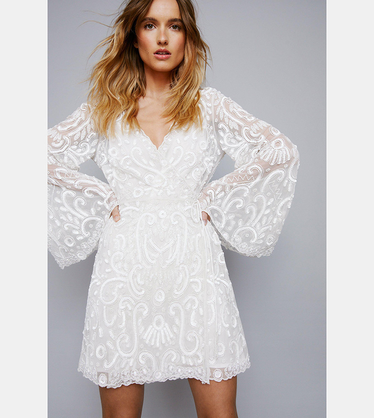 Nasty gal sale wrap dress