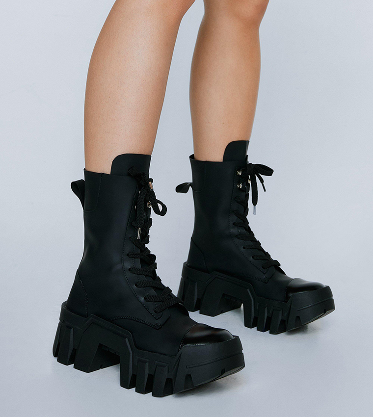 Nasty gal biker boots on sale