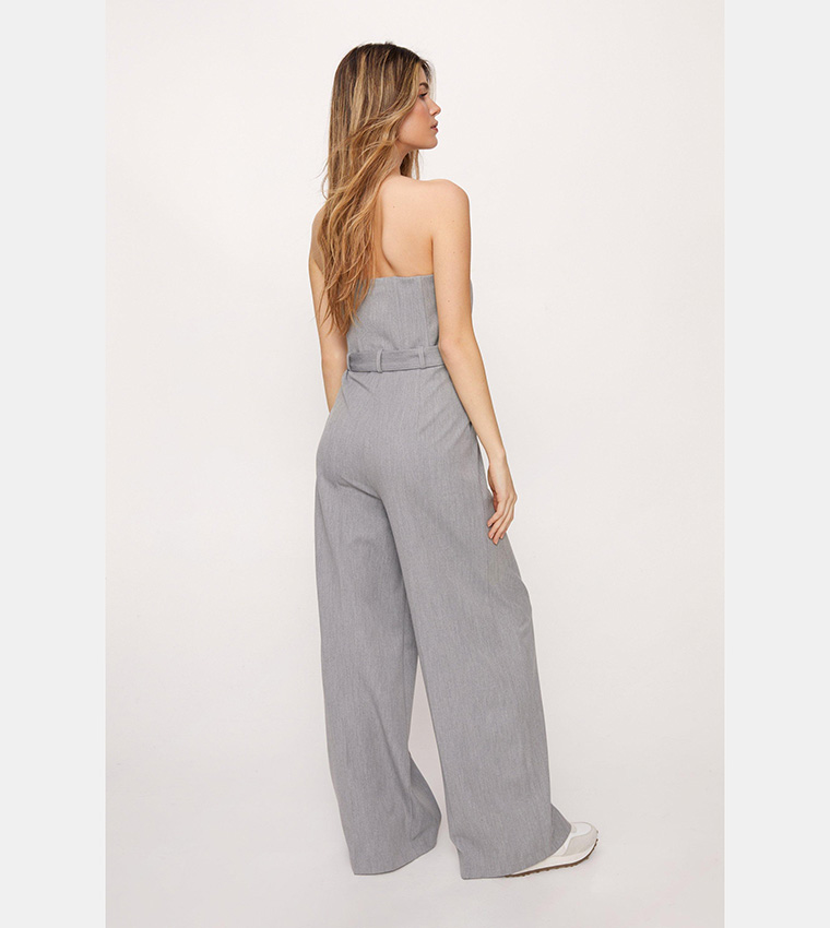 Premium Tailored Corset Wide Leg Jumpsuit