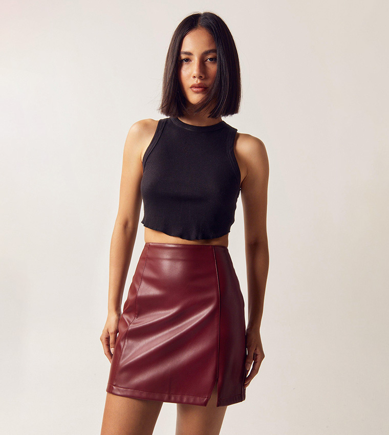 Faux leather skirt nasty gal best sale