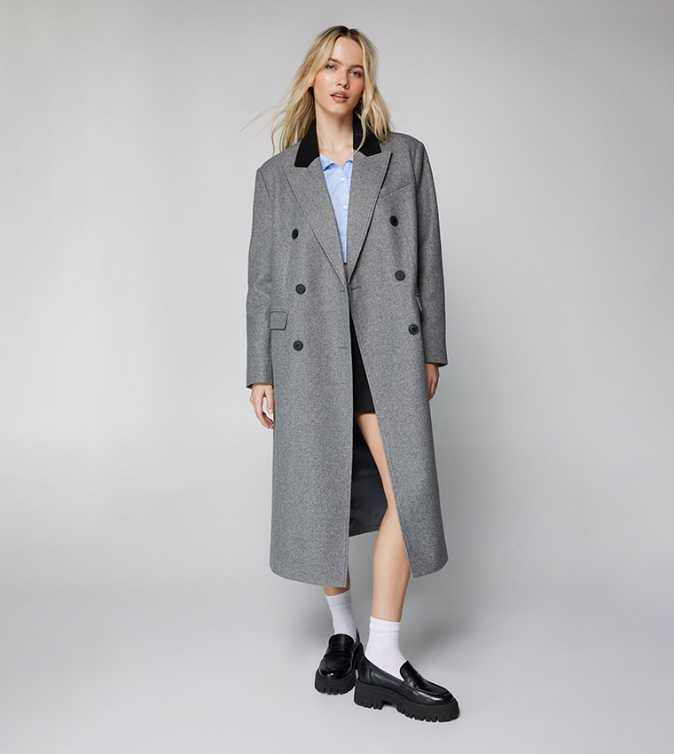 Grey tailored coat Clearance