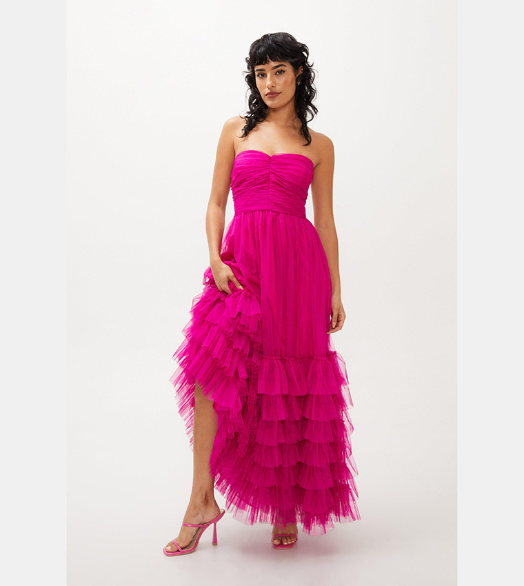nasty gal pink tulle dress Pink Tulle Mini Dress