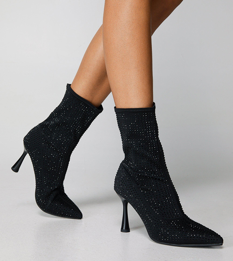 Nasty gal best sale black ankle boots