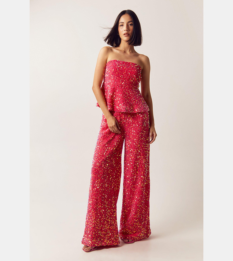 Coral sequin top hotsell