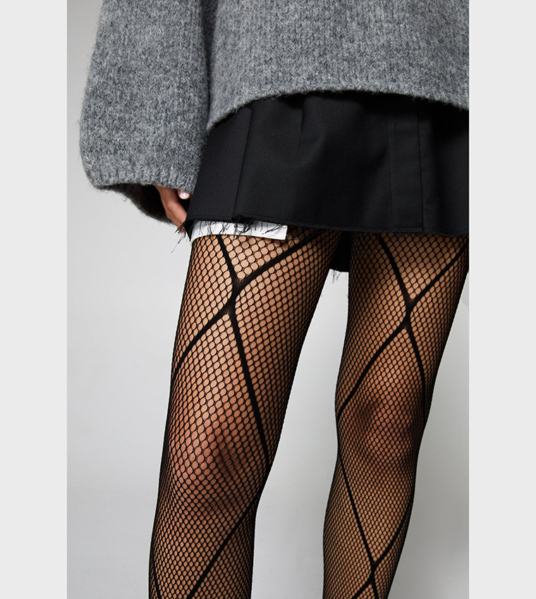 Diamond fishnet tights hotsell