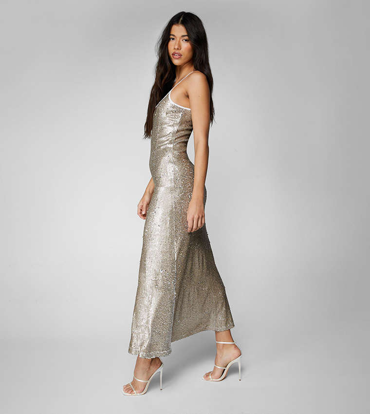 Nasty gal sale silver dress