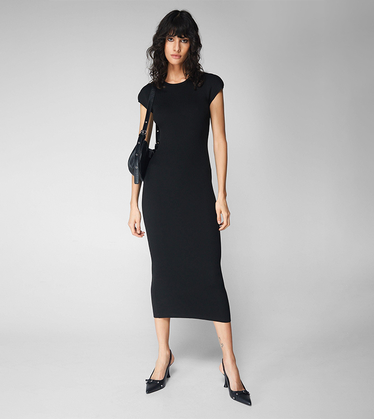 knit swing dress with pockets Swing Pocket Dress, Adriatic / M main image 0