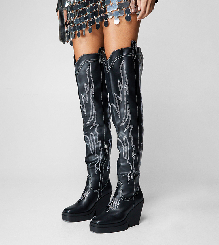 Nasty Gal Platform Faux Leather Boots Nasty Gal Platform Combat