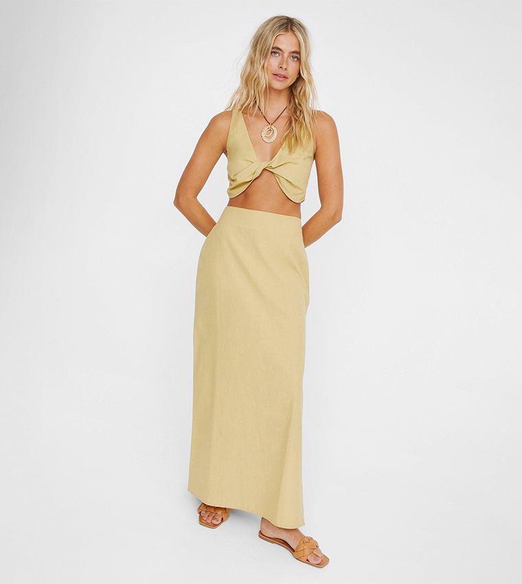 Twist Front Micro Crop Top